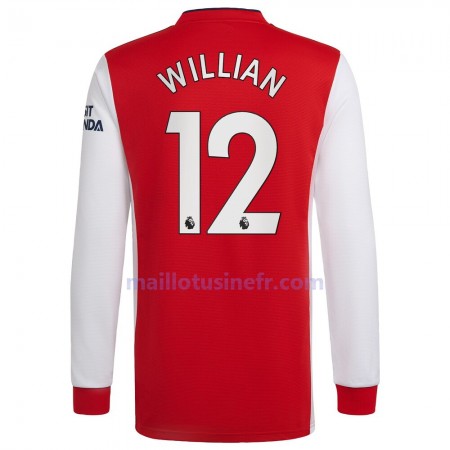 Maillot de Foot Arsenal Willian 12 Domicile 2021-22 Manches Longues